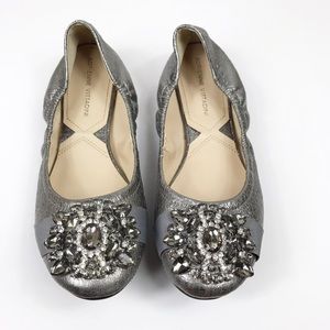 Adrienne Vittadini | Silver Metallic Flats
